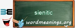 WordMeaning blackboard for sienitic